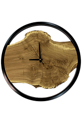 Эксклюзивные часы из массива в металлической рамке