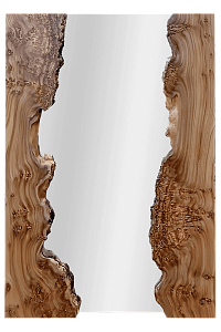 Зеркало из капового карагача