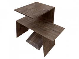 Комплект журнальных столиков из массива Американского ореха "Ассистент"