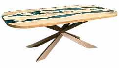 Обеденный стол из ивы